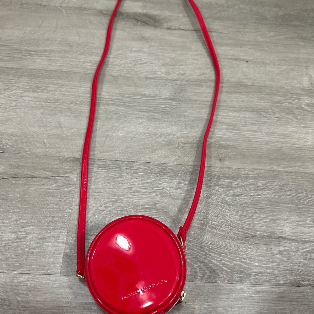 Red Round Crossbody Bag
